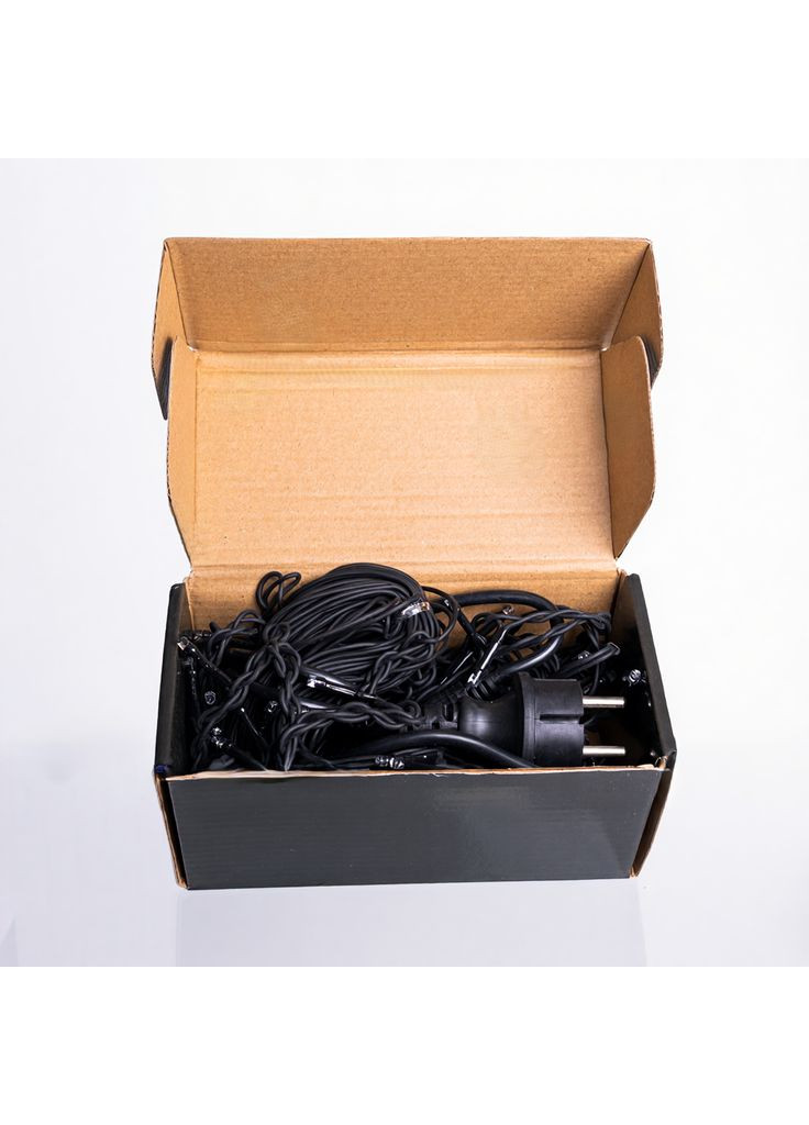 Новогодняя гирлянда уличная Бахрома 6 м 105 LED черный провод Синий 6МBBL Garlando (366219569)