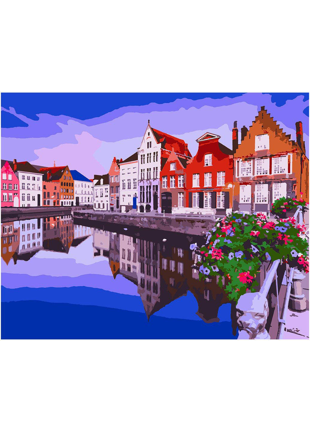 Картина по номерам 40х50 Солнечный Амстердам Santi (284121706)