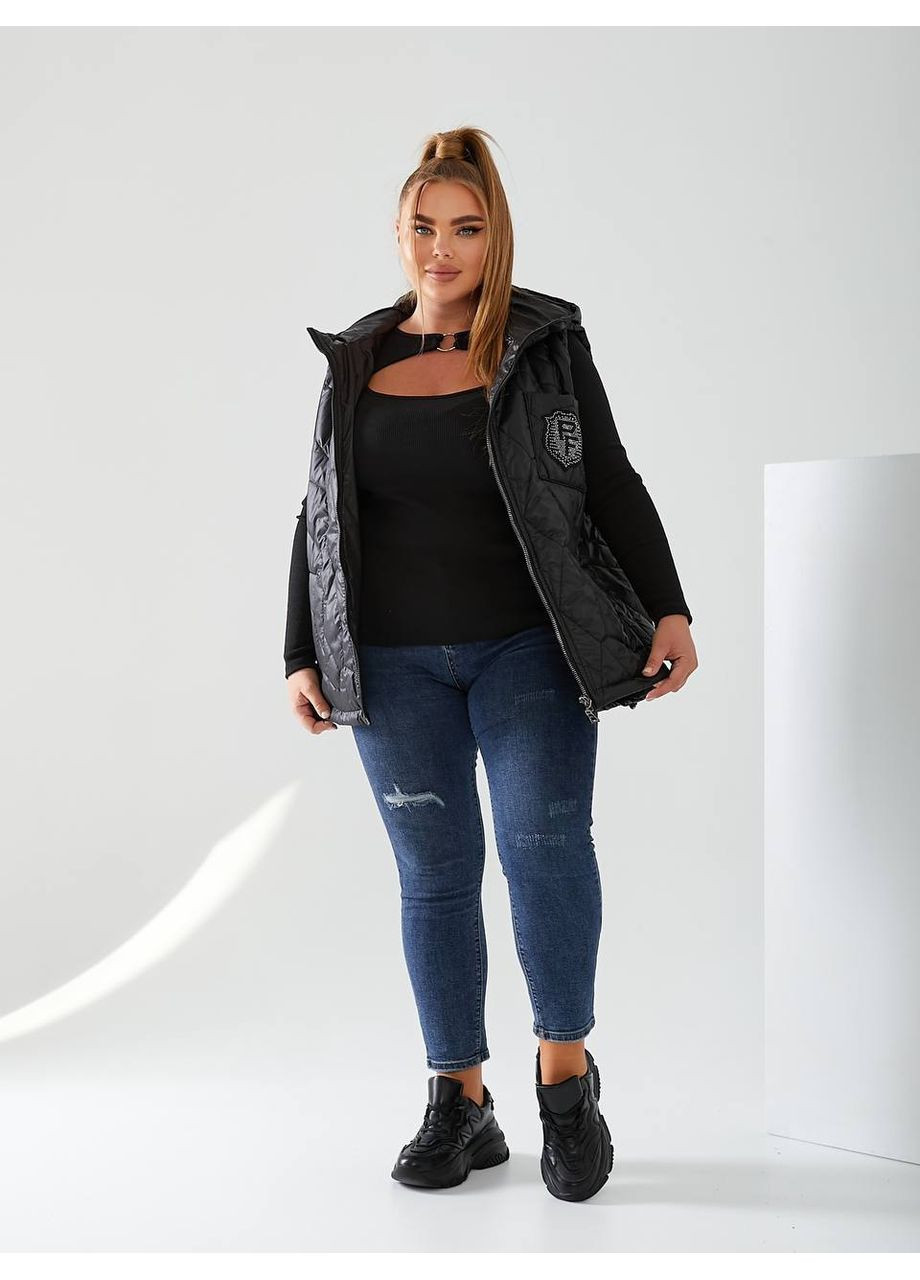 Жіноча жилетка з капюшоном колір м'ята New Trend (304988980)