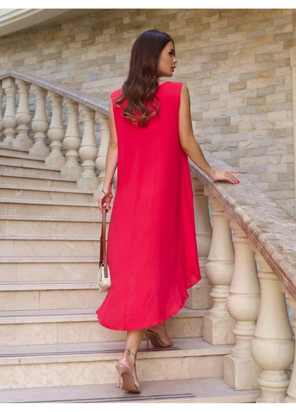 Красное повседневный платье issa pus 14783 красный ISSA PLUS