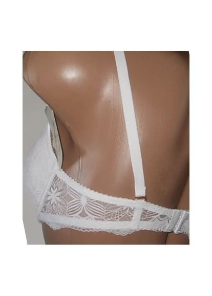 Белый бюстгальтер на тонком поролоне размер с формованная чашка с кружевом Weiyesi с косточками