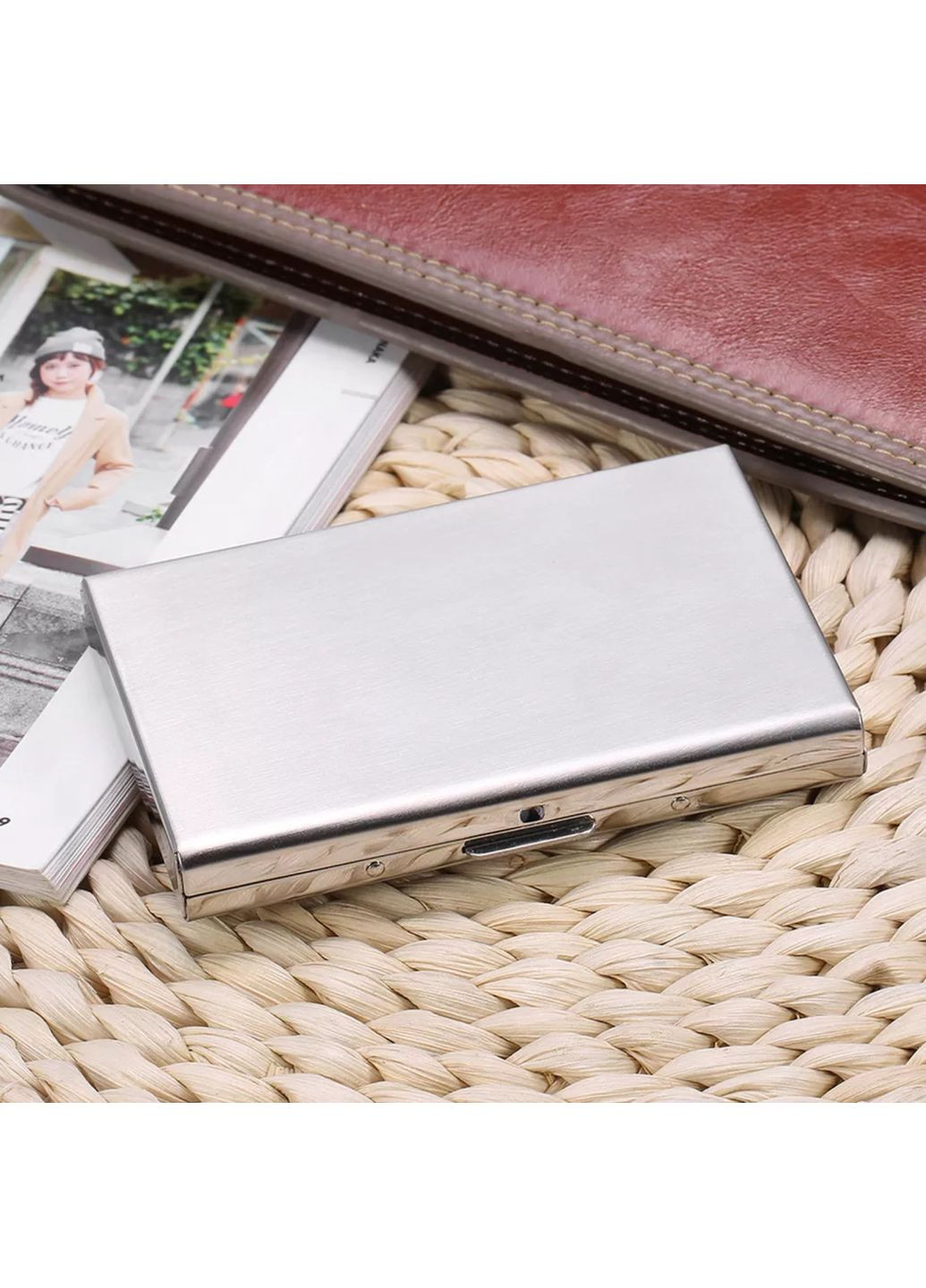 Универсальная металлическая визитница-картхолдер «Metal Case» для карт, визиток China (366874676)