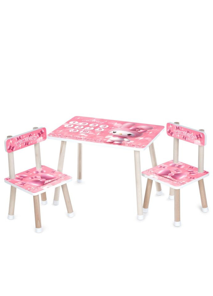 Детский Столик M 501-8 столешница 60 х 40 см, 2 стульчика Bambi (334142481)