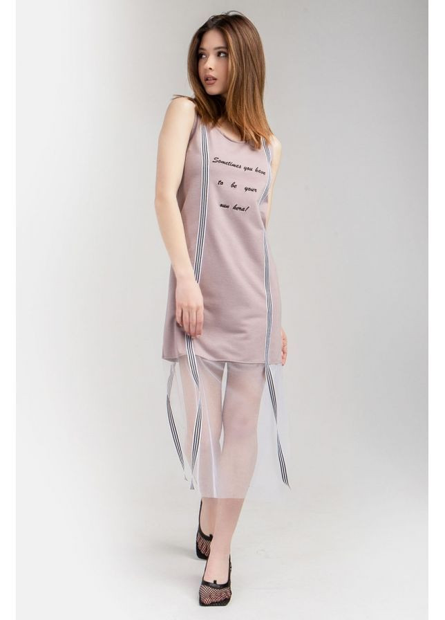 Туніка 1707 Bellise Світло сірий Triko Bakh (368650798)