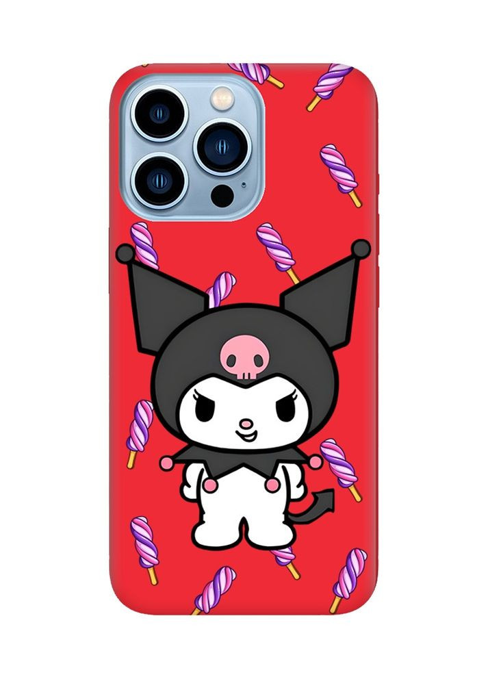 Матовий червоний чохол на Apple iPhone 13 Pro Max Куромі (принт 390) Creative (360667523)