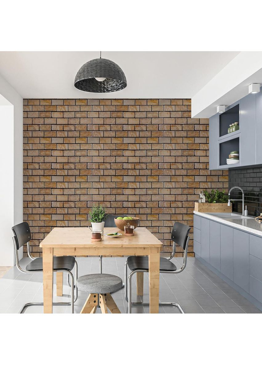 Декоративная ПВХ панель кирпич 960х480х4мм Коричневый мрамор love-shopping Sticker Wall (355798688)