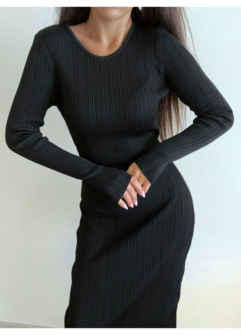 Черное женское платье турция Osoblyva