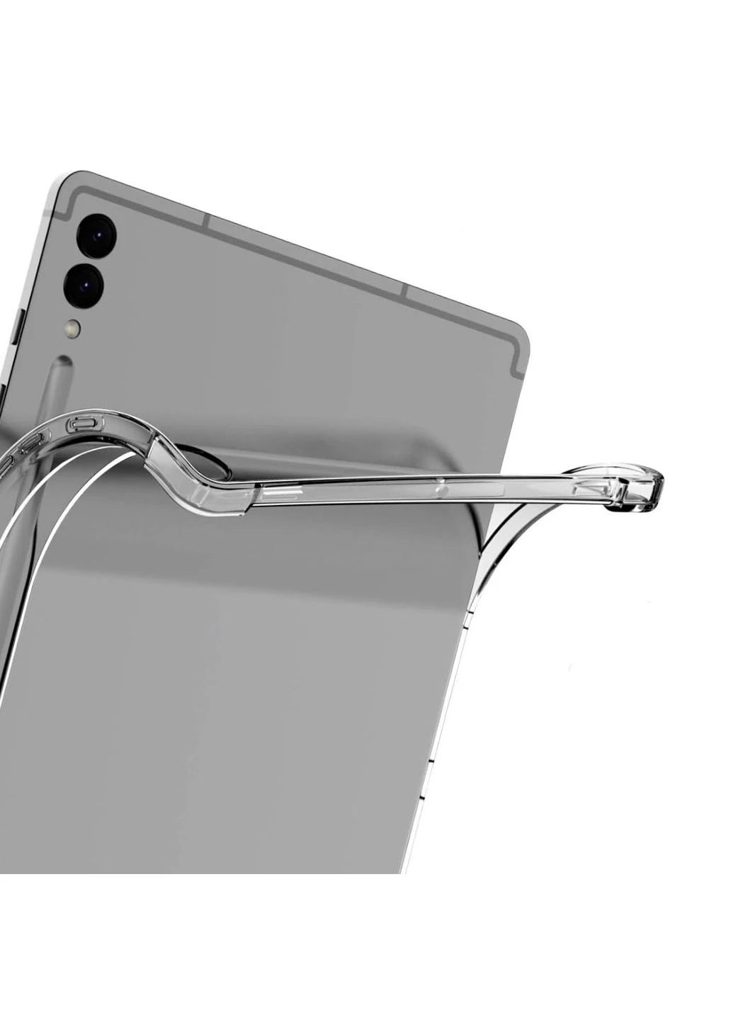 Силиконовый чехол бампер Silicone для планшета Samsung Galaxy Tab S10 Plus (SM-X826 / SM-X820) - Clear Primolux (391416986)