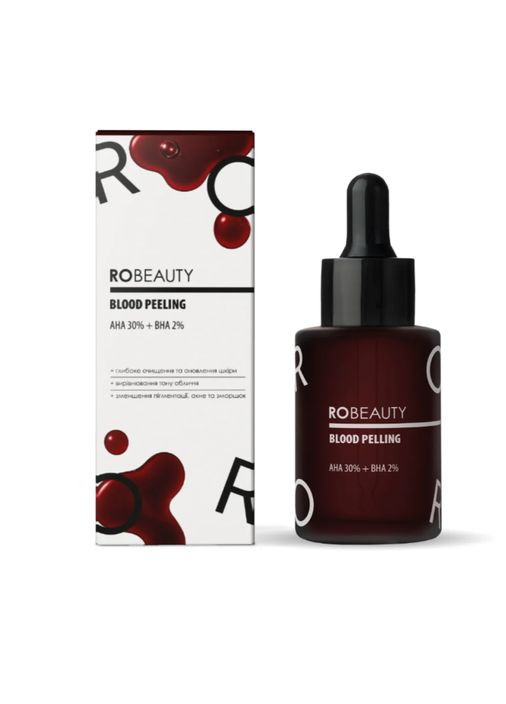 Кривавий пілінг BLOOD PEELING AHA 30% + BHA 2% 30 мл RoBeauty (361072050)