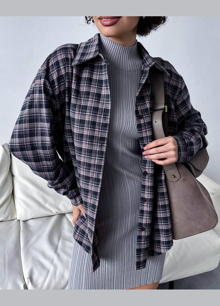 Жіноча сіра сорочка No Brand (342098145)