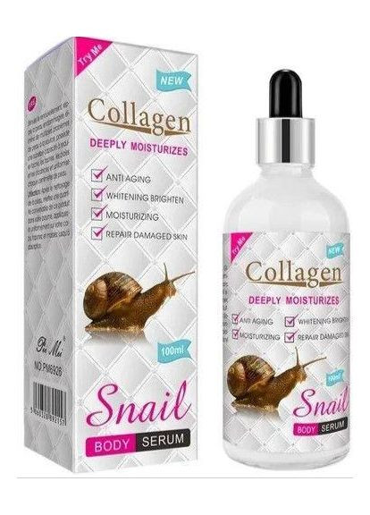 Зволожувальна сироватка для тіла Collagen Snail Deeply Moisturizes, 100 мл Plus-plus (352745867)