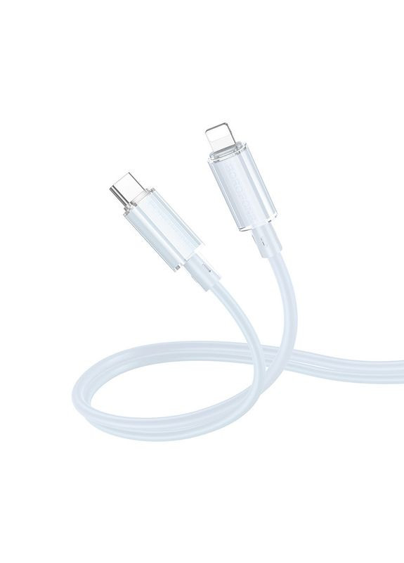 Кабель для зарядки Lightning Type-C для iphone/проволока, шнур тайп си на лайтнинг зарядный кабель для айфона 1м Borofone (356100704)