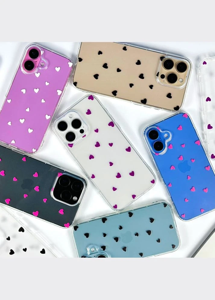 Чехол Transparent in Hearts для iPhone 15 Pro Max No Brand (377994197)