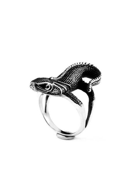 Індивідуальне кільце Ящірка Тритон ручна робота підкреслює вашу особу регульований розмір Fashion Jewelry (289355725)