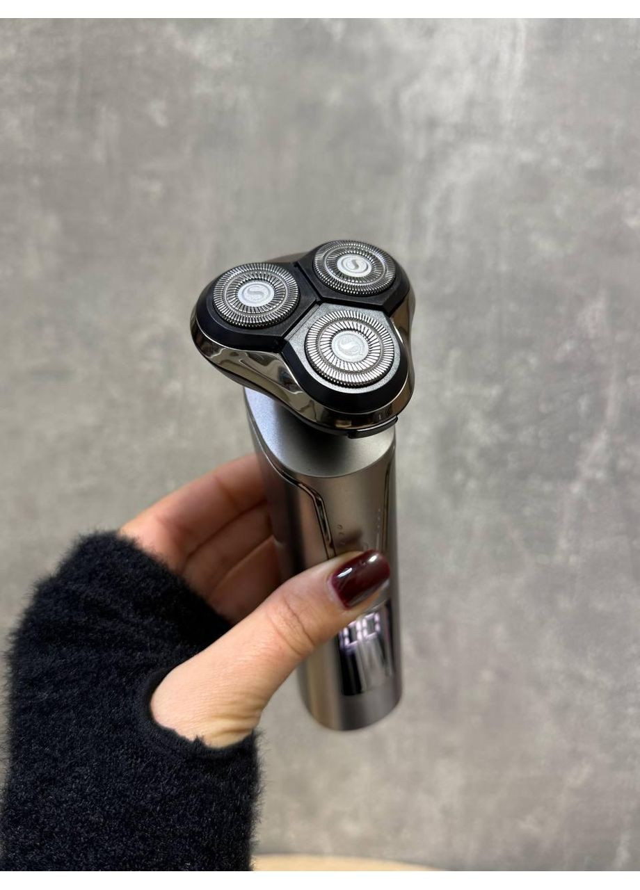 Электробритва 60112 для мужчин роторная для бритья с плавающими головками IPX5 USB 3 Вт DSP (368904407)