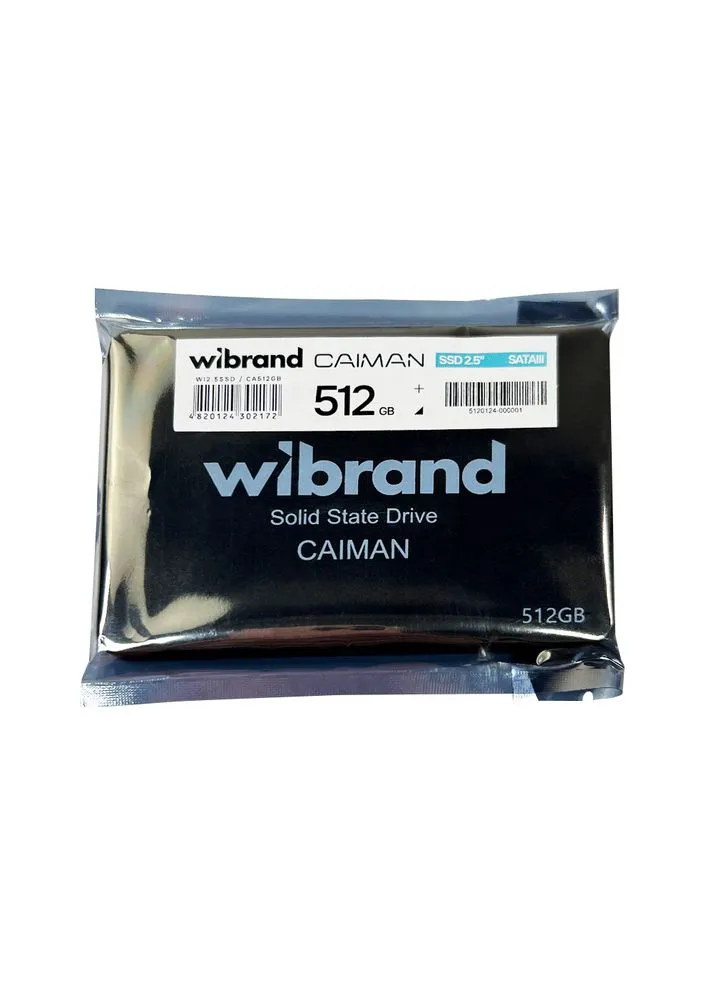 Накопичувач SSD 512GB 2.5' 7mm SATAIII Bulk (WI2.5SSD/CA512GB) Wibrand Caiman (386040718)