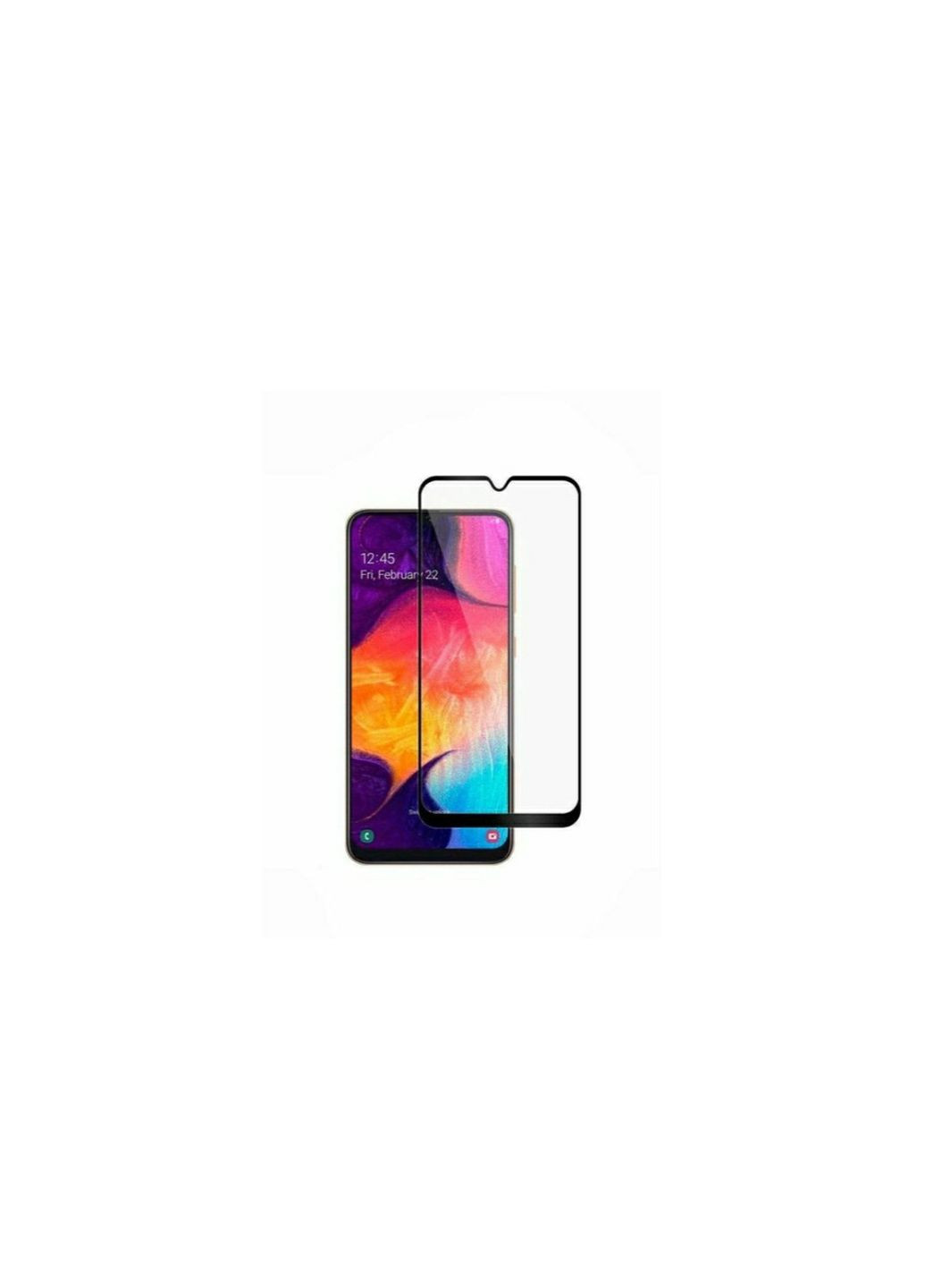 Загартоване захисне скло на Samsung Galaxy A10 (SM-A105) / Чорна рамка X-level (329881904)
