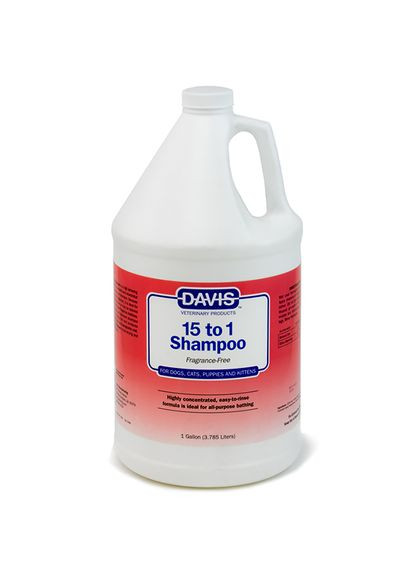 Шампунь 15 to 1 Shampoo Fragrance-Free 1:15 без запаха для собак и котов 3,8 л (87717900472) Davis (314836635)
