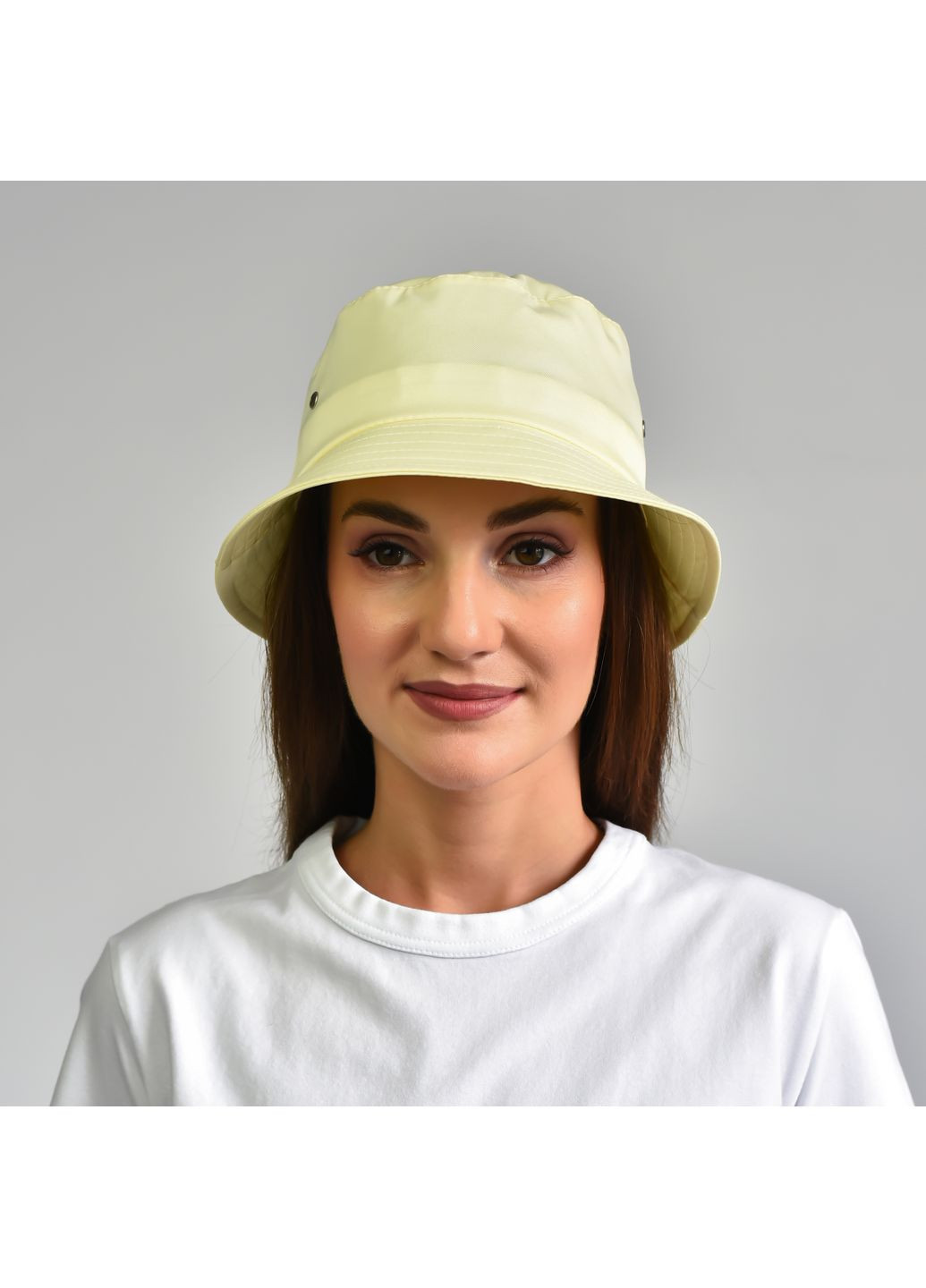 Панама жіноча одностороння поліестер жовта CASPAR LuckyLOOK 558-367 (322792213)