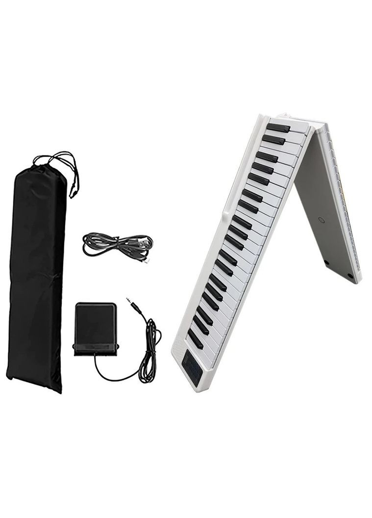 Піаніно цифрове на 88 клавіш PinPin Білий 1750 мА·год з Bluetooth 5.0 і акумулятором + порт Type-C FG (370142018)