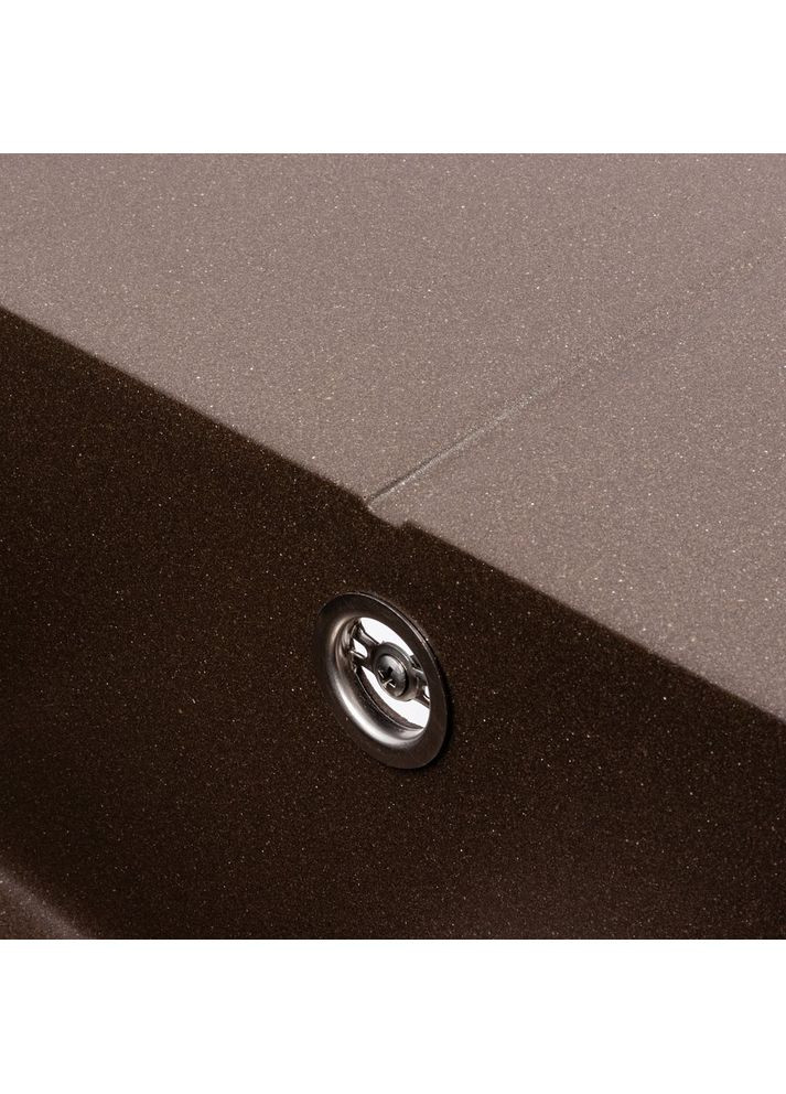 Гранитная мойка для кухни CRIPTA 6550 матовая тёмная скала Valeso (358500899)