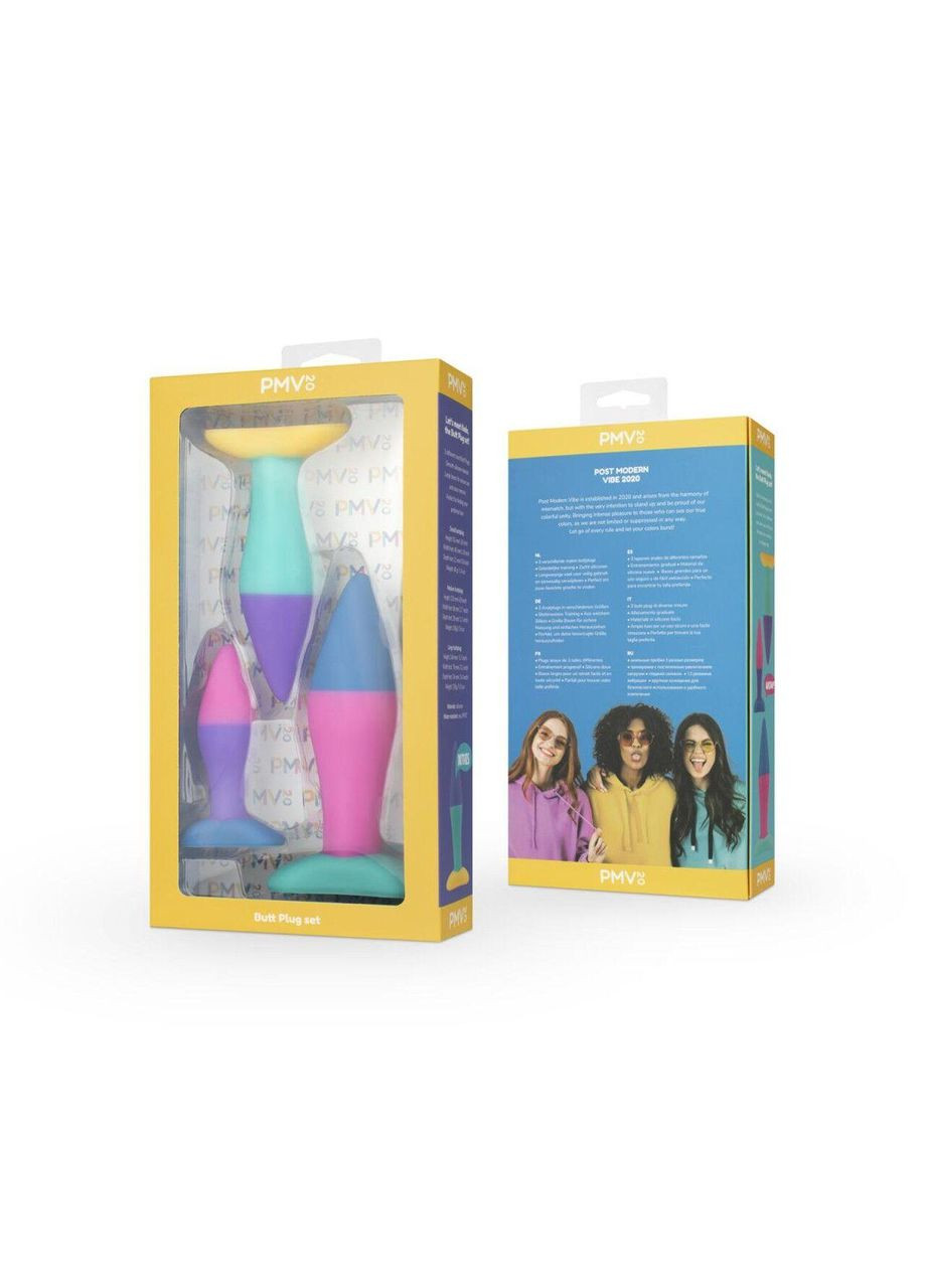 Набір анальних пробок Koda – Butt Plug Set, діаметр 2,9 см, 3,9 см, 5 см PMV20 (303905954)