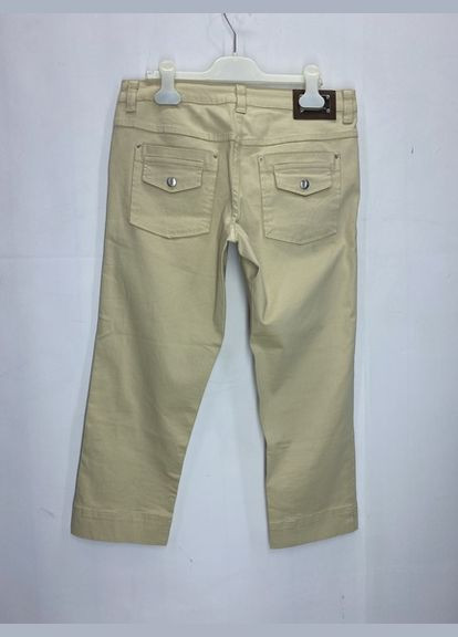 Светло-бежевые повседневный летние укороченные брюки D&G