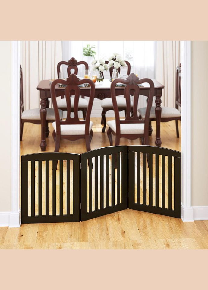 Парканчик обмежувач з дерева Рео 3 венге (ЗБО-300112) No Brand (328605153)