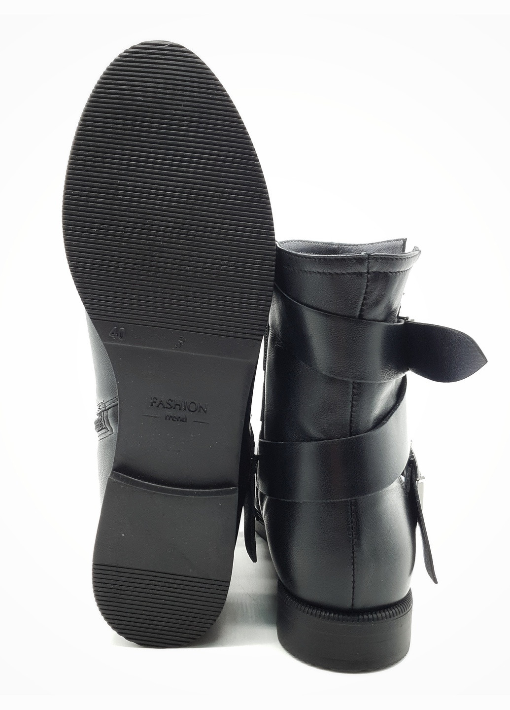Осенние женские ботинки черные кожаные fs-17-23 27 см (р) Foot Step