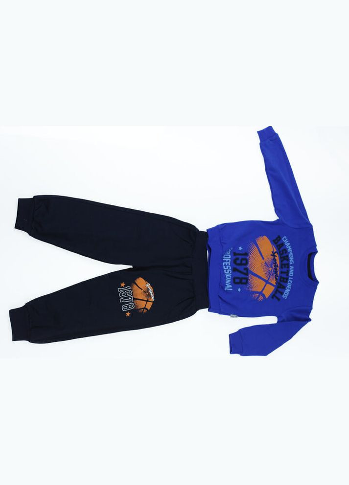 Костюм з довгим рукавом для хлопчика трикотажний Basket синій 98 см (41215) BABYKROHA (315721353)