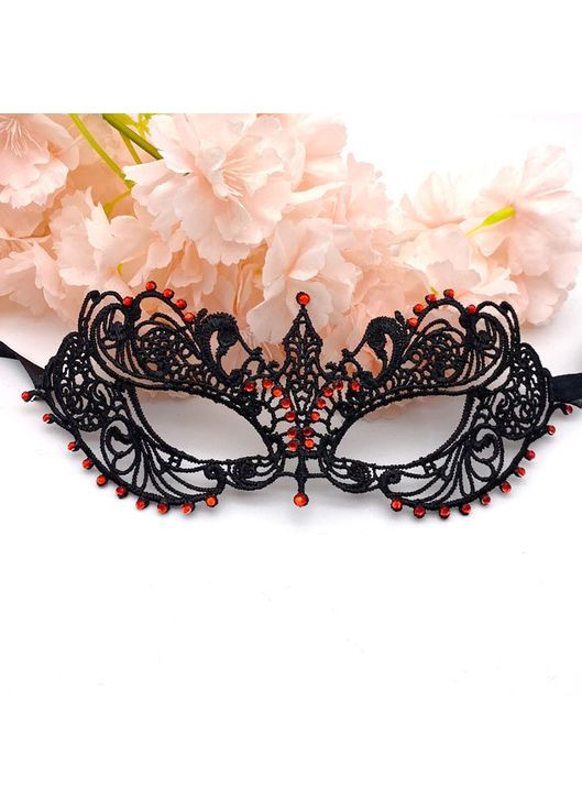 Маска карнавальная ажурная с камнями No Brand (365818952)