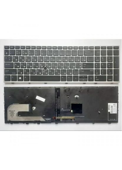 Клавіатура ноутбука (A46131) HP elitebook 850/755/zbook15u g5 черн/серебр/подсв (275092185)