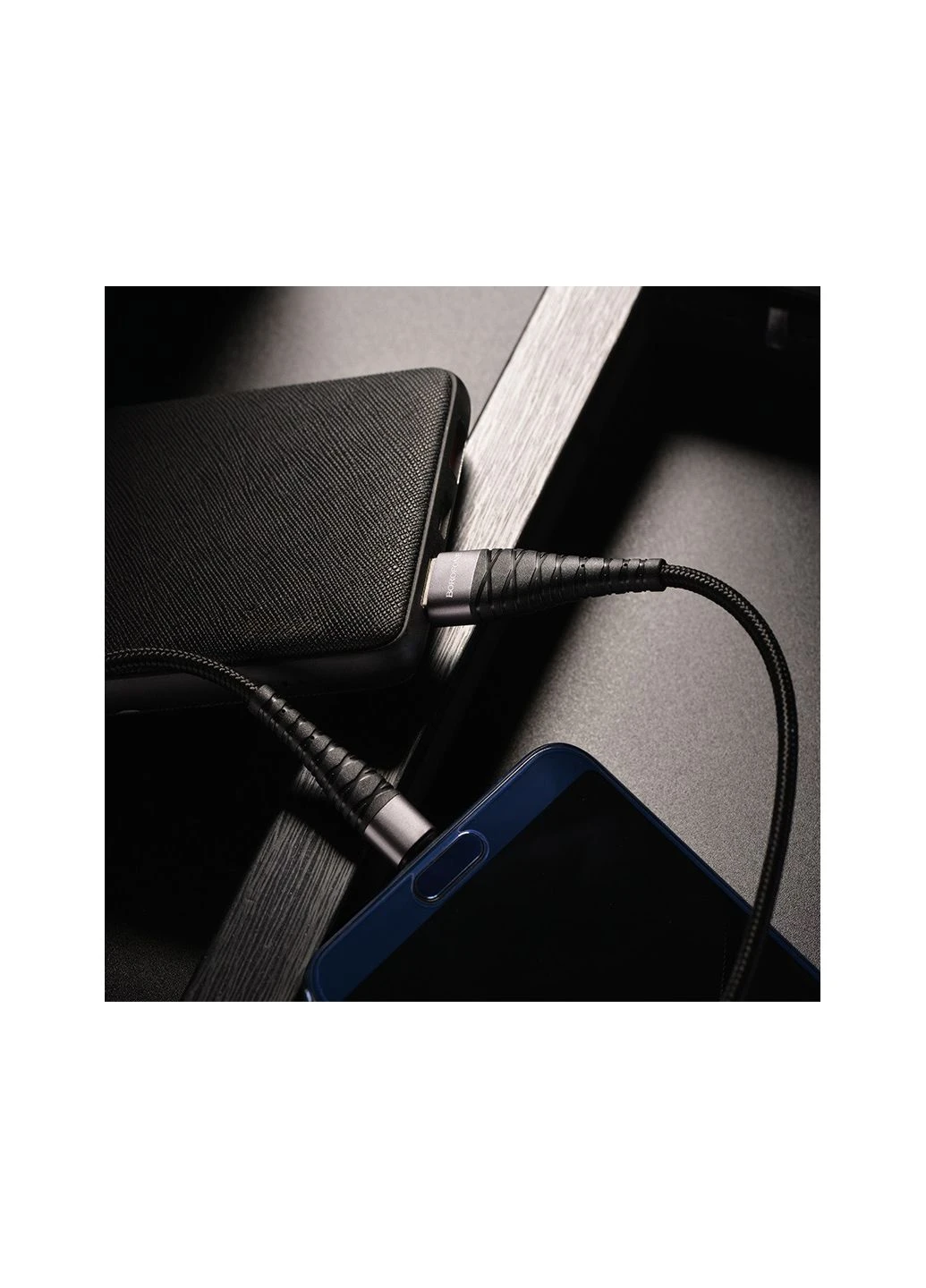 Кабель BX32 USB to Type-C 2.4A, 1m, нейлон, алюминий+TPE разъемы, Черный Borofone BX32 Munificent (382348172)
