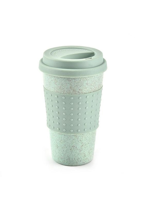 РОЗПРОДАЖ Чашка з еко-матеріалу зелена 300мл A5B-30F1-02 Tea Star (292260384)