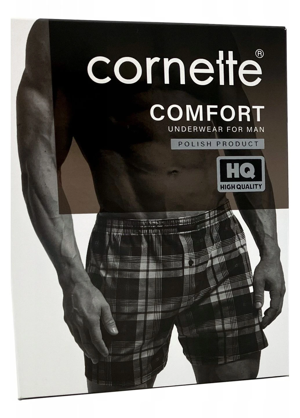 Трусы-боксеры с принтом клетка Comfort 002/335 Cornette (391112804)