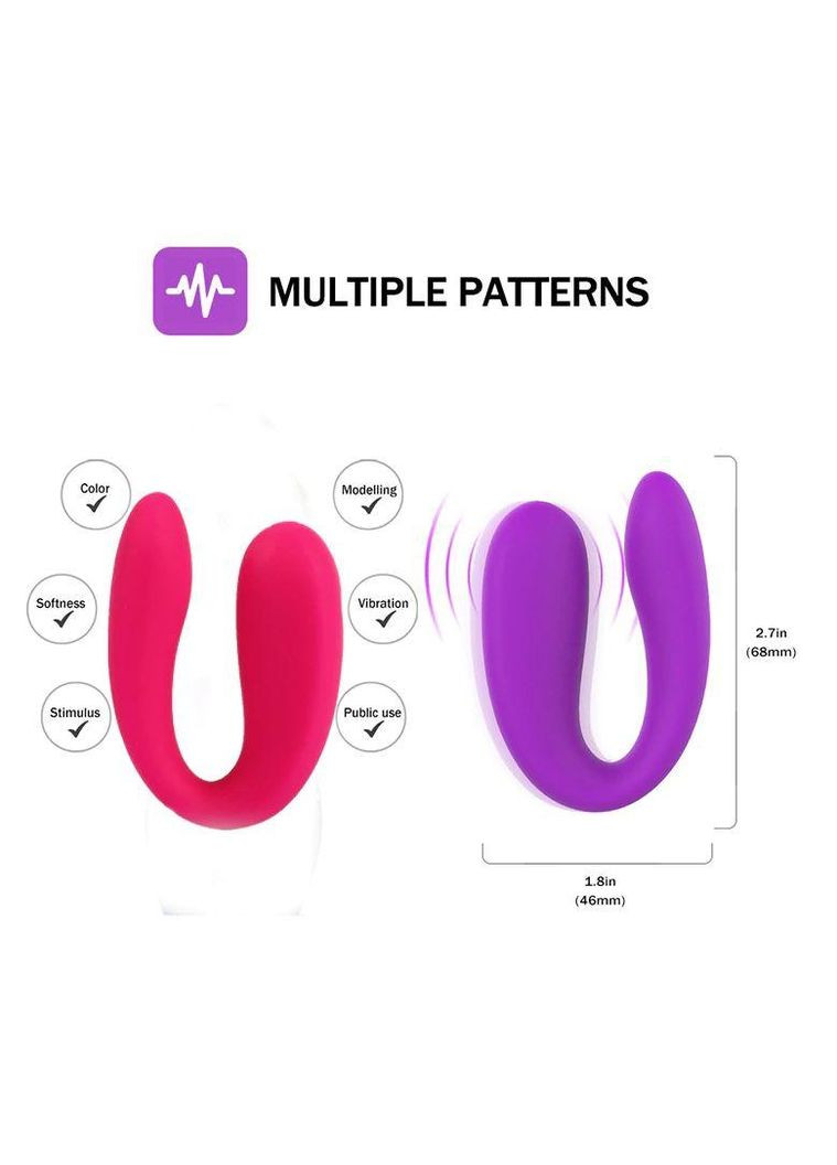 Вибратор для двойной стимуляции Arch of Pleasure No Brand (339865111)