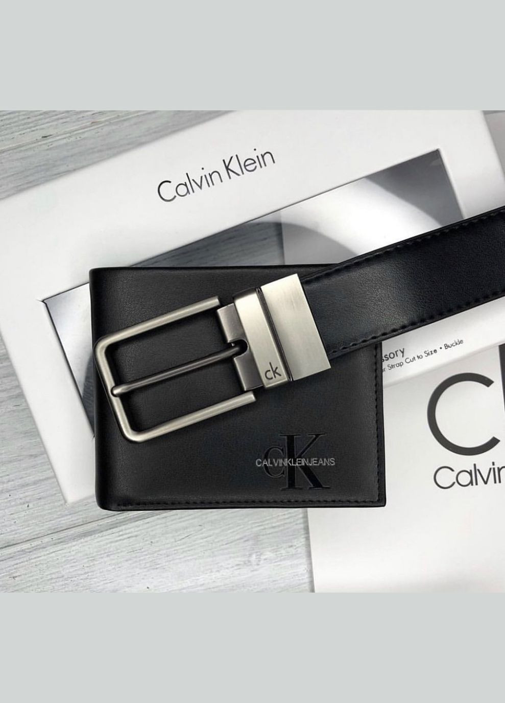 Мужской подарочный набор портмоне и ремень (439) No Brand (322156896)