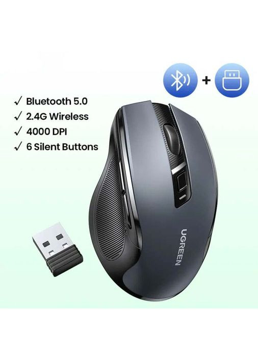 Миша MU006 Grey (90855) Ugreen (323109753)