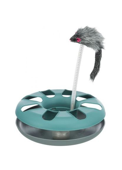Іграшка Трек ігровий з мишкою «Crazy Circle» для котів, d:24 см, h:29 см Trixie (355254898)