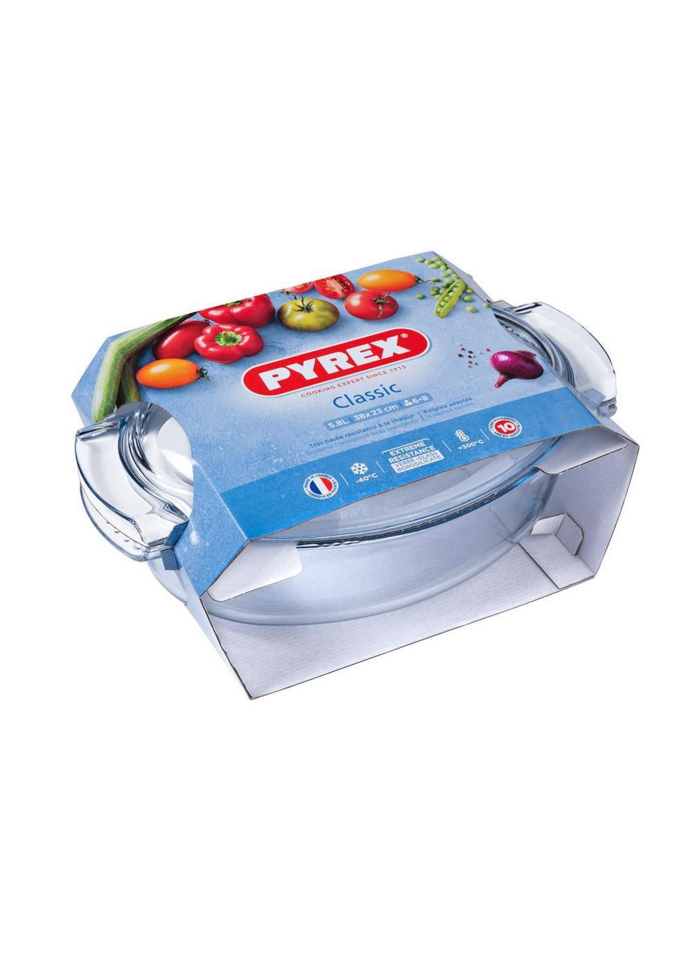 Каструля скляна овальна 4,4л+1,4л (460A000/7643 Classic) Pyrex (317254097)