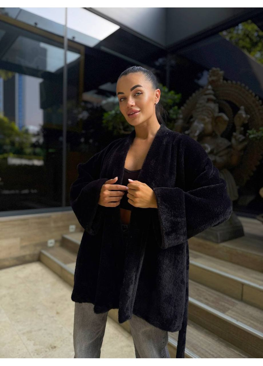 Черный демисезонный кардиган MonCher