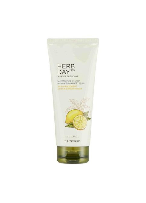 Пінка для вмивання з лимоном та грейпфрутом Herb Day 365 Lemon Grapefruit Foaming Cleanser 170мл The Face Shop (317276021)