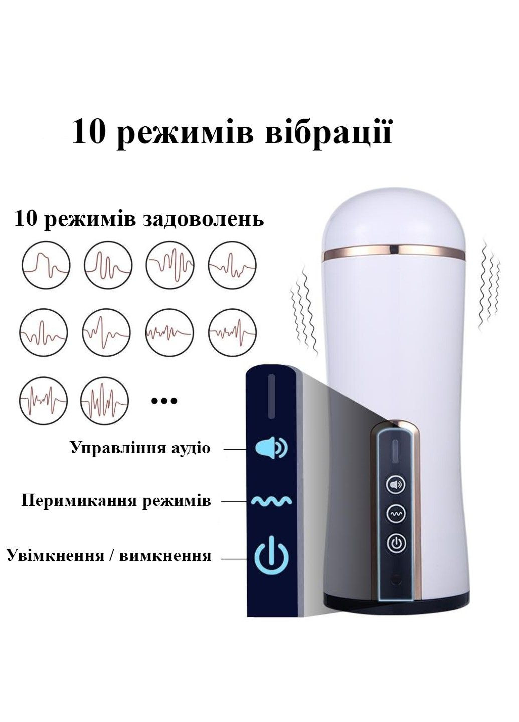 Чоловічий мастурбатор з вібрацією та звуком (червоний, USB) Pretty Love (284279165)