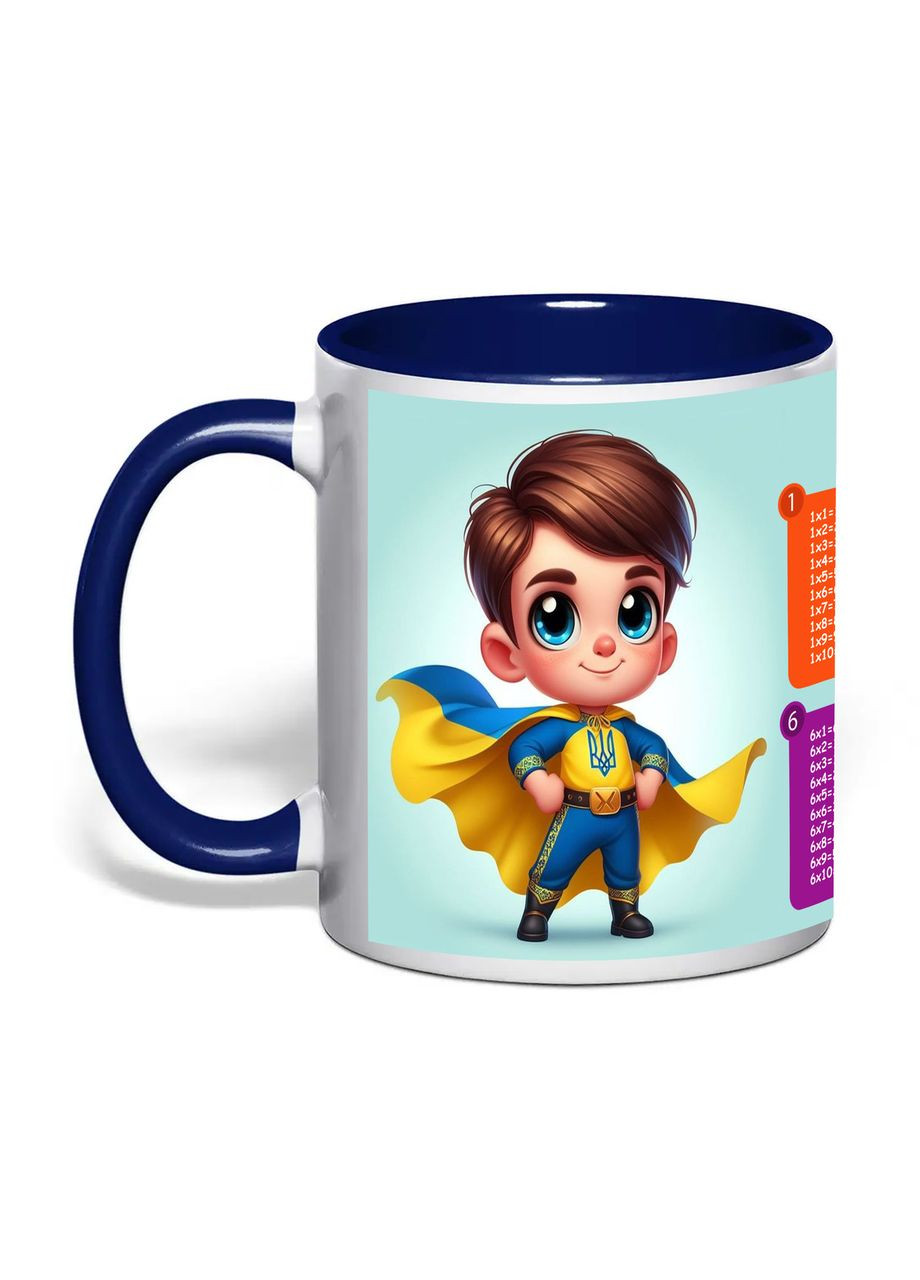 Чашка з друком "Табличка множення" №3 330 мл ( ) (30119) No Brand (358210473)