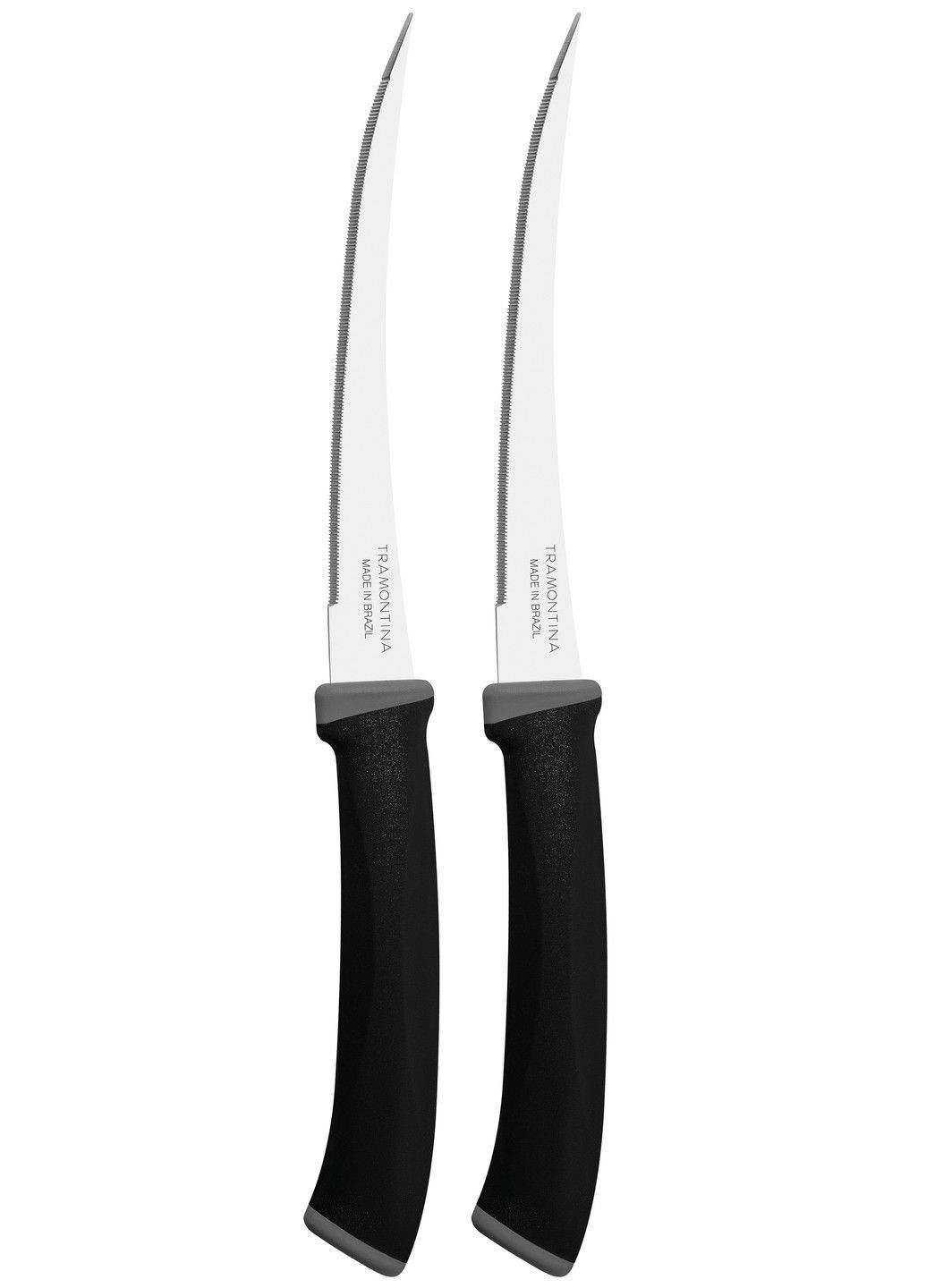 Набори ножів FELICE black ніж д/томатів 127мм 2шт (23495/205) Tramontina комбінований,