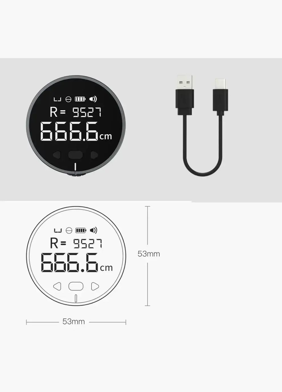 Електронна вимірювальна рулетка ATuMan Mini Q Duka (306853377)