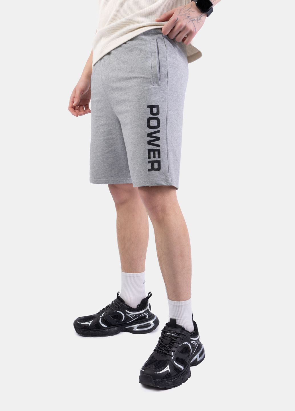 Шорты мужские M16 серые 345963 Power (329243117)