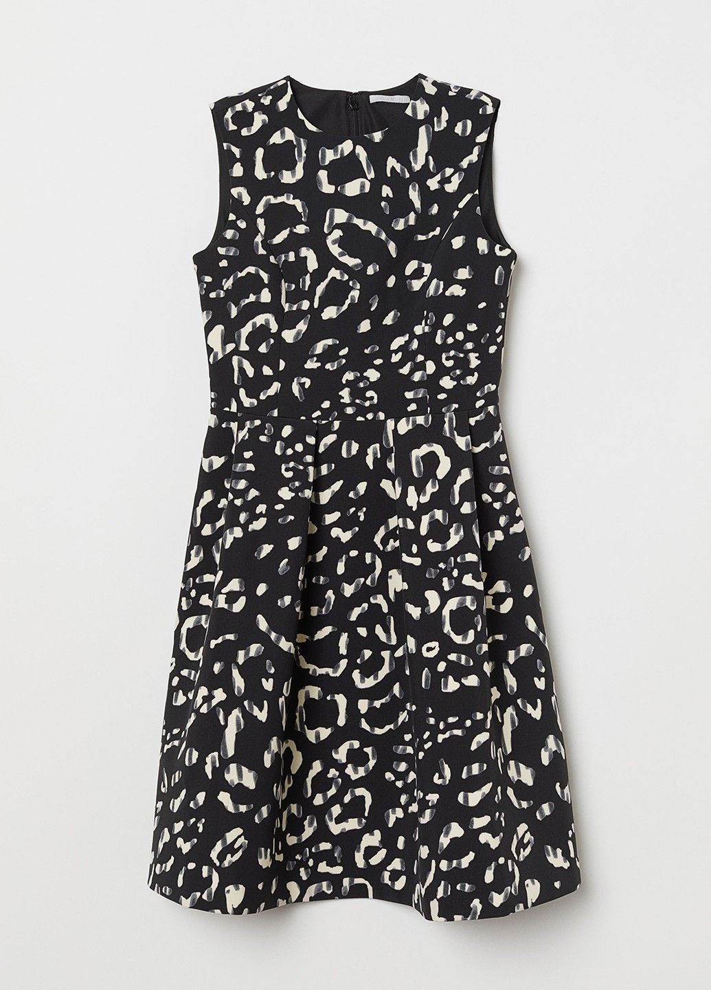 Чорна коктейльна сукня H&M з малюнком