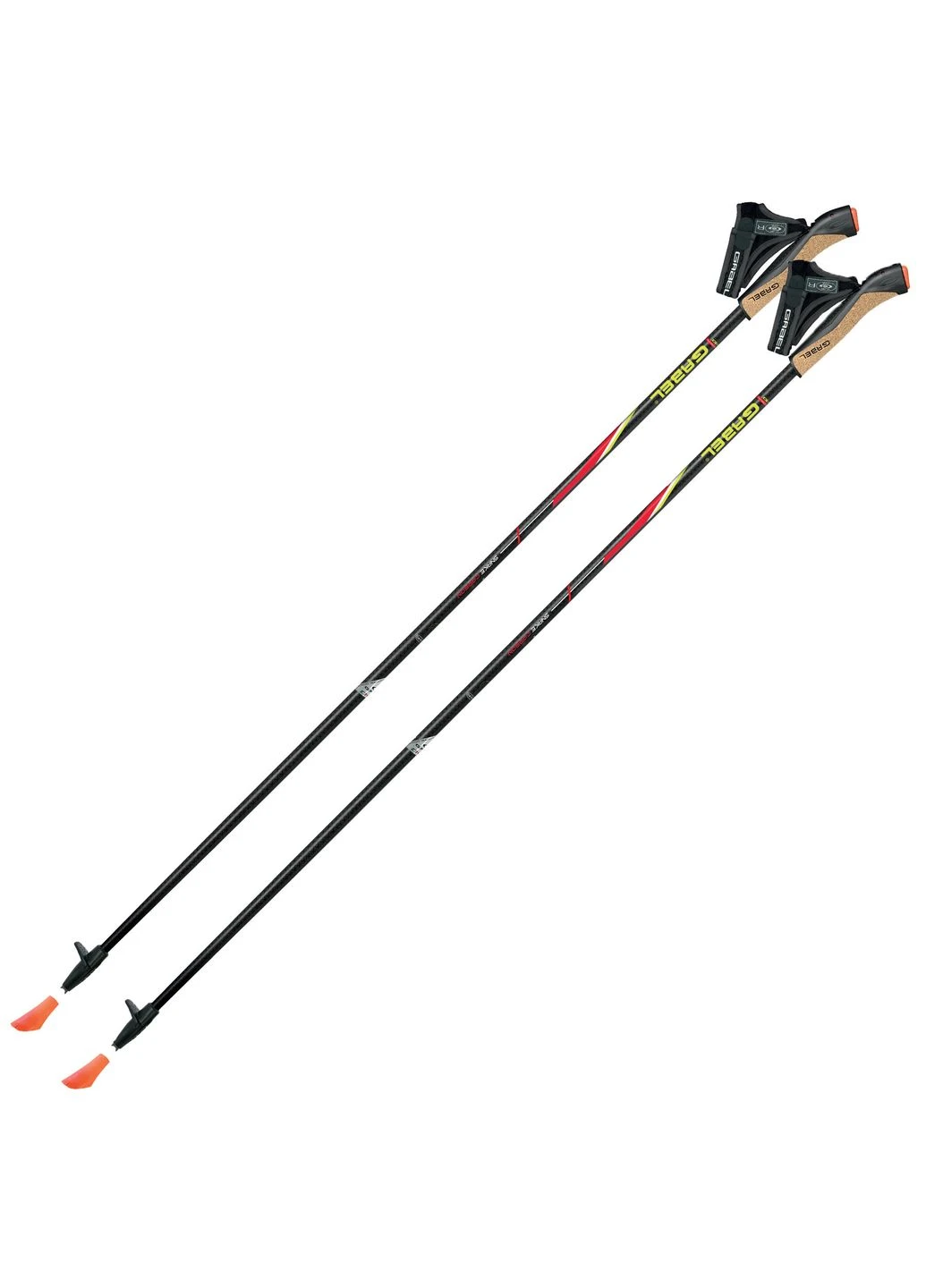 Палицы для скандинавской ходьбы FX-75 Snake Carbon 130 Dual Spike (7008351011300) Gabel (392410122)