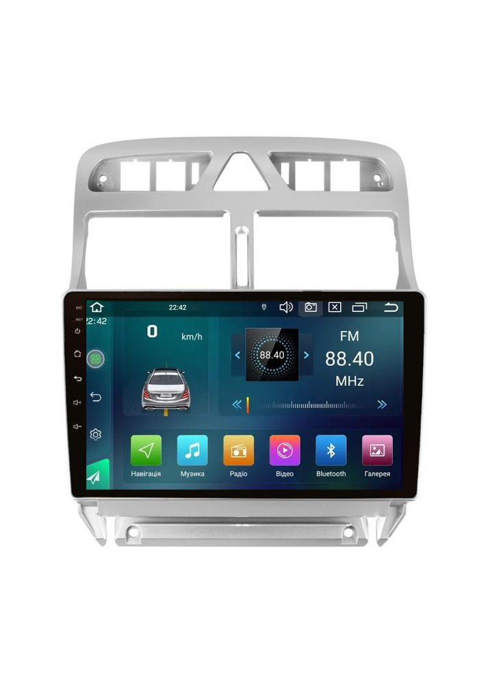 Штатна магнітола C9-008 4+64Gb. DSP. CARPLAY. QLED 2K Peugeot 307 2001-2011 Cyclone (378943476)